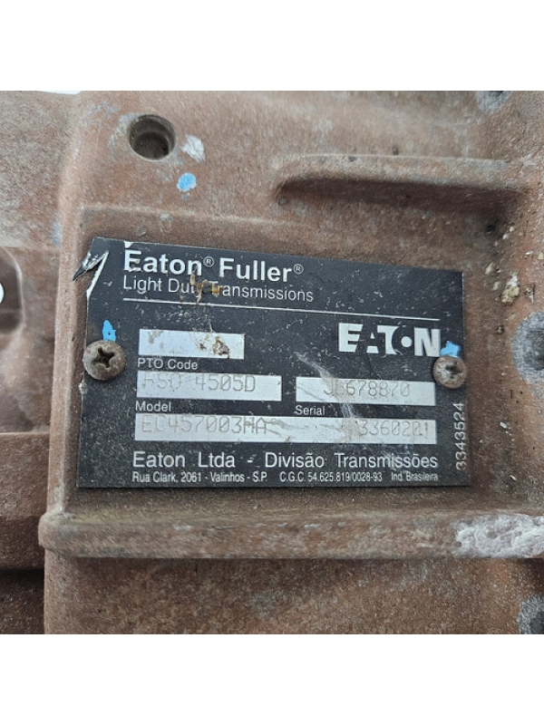 Tampa Traseira Caixa Eaton Fso 4505a Ford Cargo 2014 2015 16